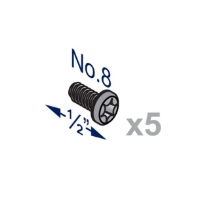 0233056N - FUSION 13MM INTERMEDIATE & RETURN-END PILASTER SCREW PACK