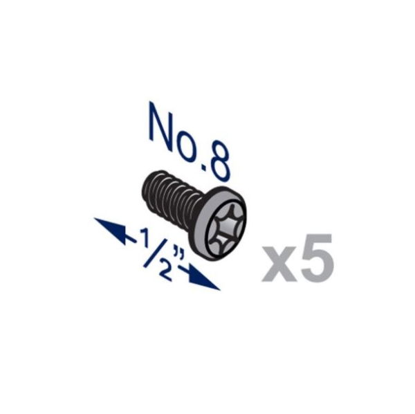 0233056N - FUSION 13MM INTERMEDIATE & RETURN-END PILASTER SCREW PACK