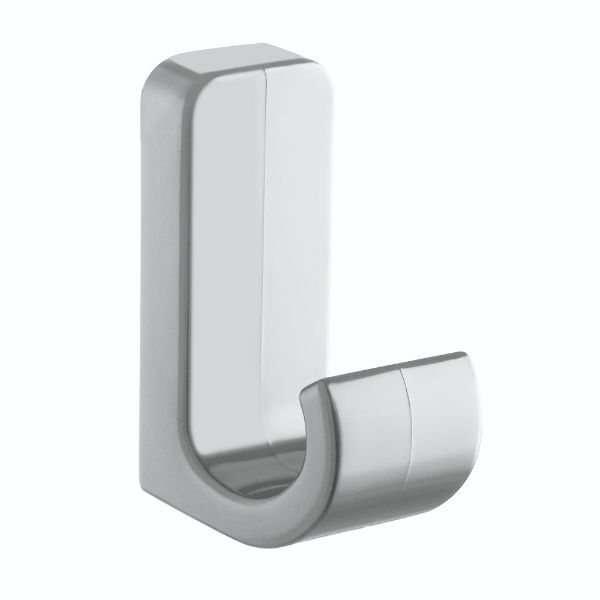 0300139 - Plastic Coat Hook - White