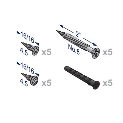 0046003N - UNITY / FUSION / TITAN / EQUINOX / CENTURION U-CHANNEL SCREW PACK 19MM (MFC & HPL)